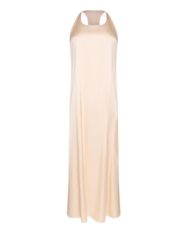 Платье сарафан миди Свело-бежевый