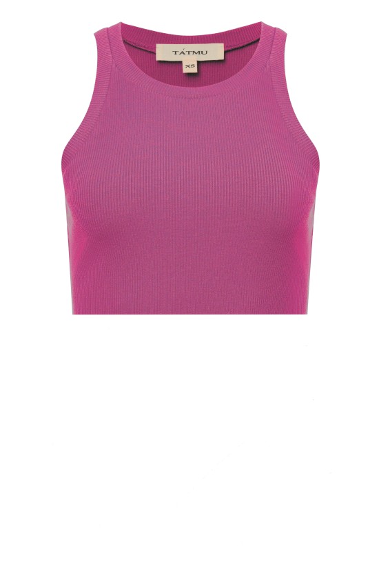 Укороченная Майка Фуксия 