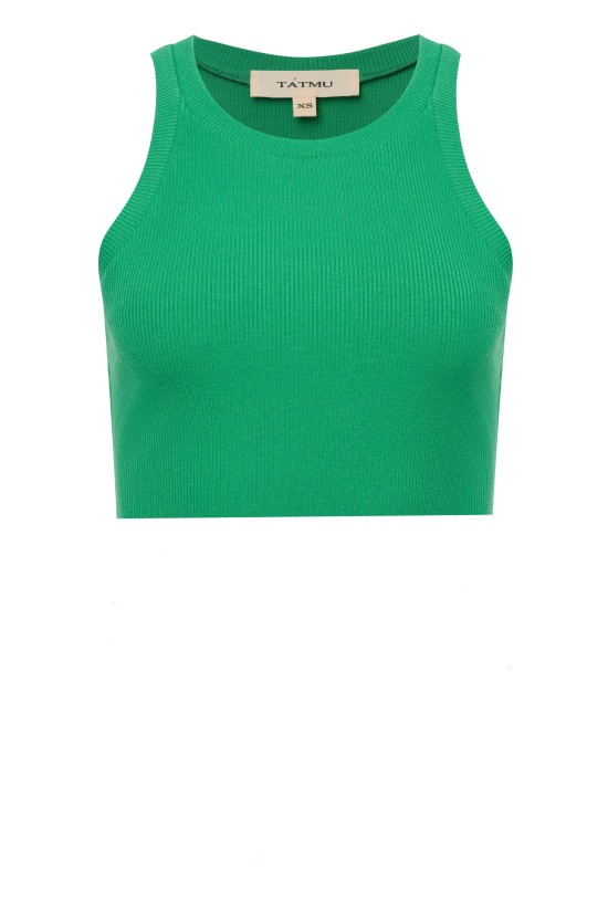 Укороченная майка  Зеленый