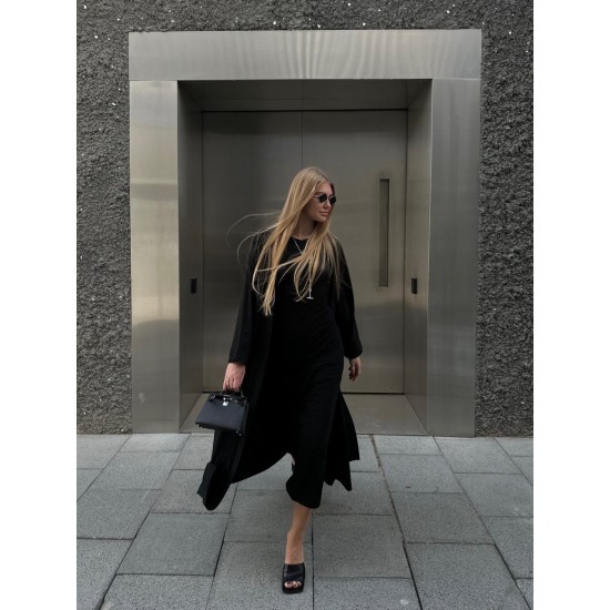 Платье-майка в черном цвете