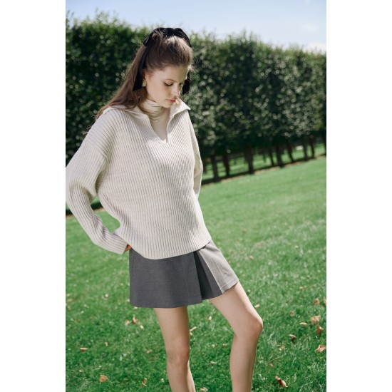 Свитер поло из шерсти мериноса	