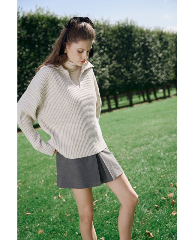 Свитер поло из шерсти мериноса	