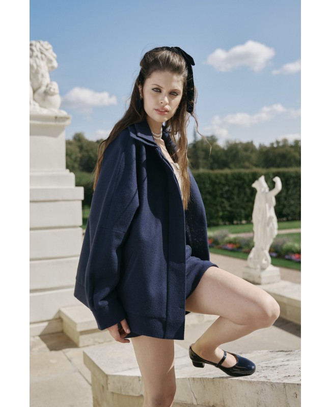  Бомбер Оверсайз из шерсти 